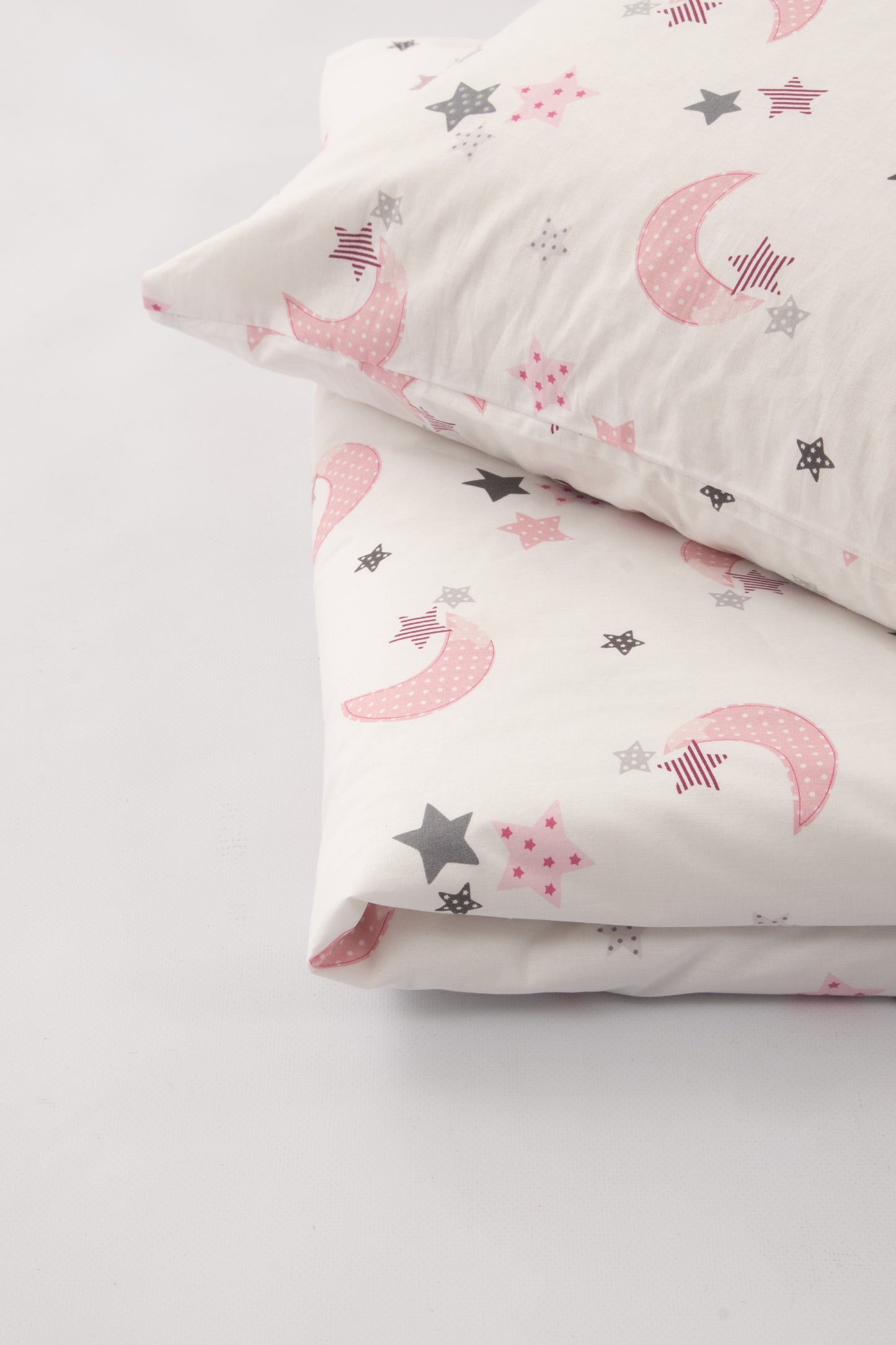 Bettwäsche Pink und Weiss inkl. gratis Beissring